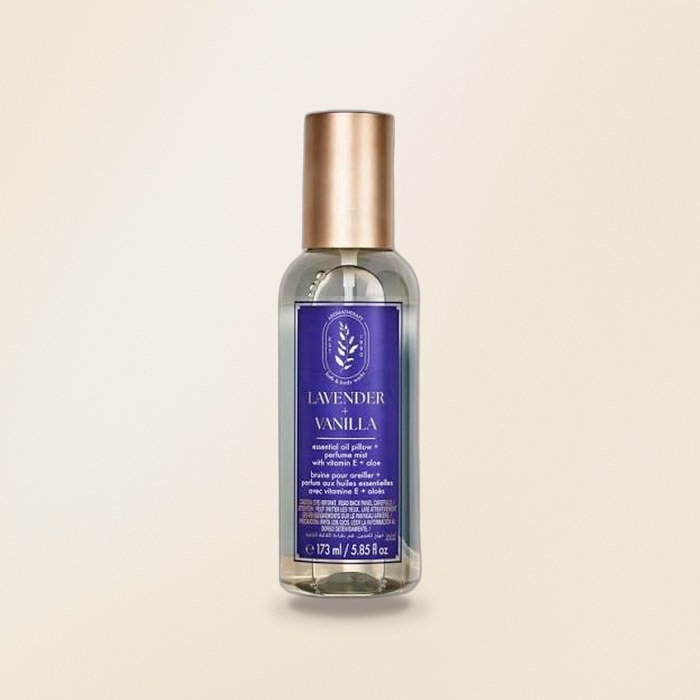 Essential Oil Pillow + Perfume Mist Lavender & Vanilla BBW 173ml
