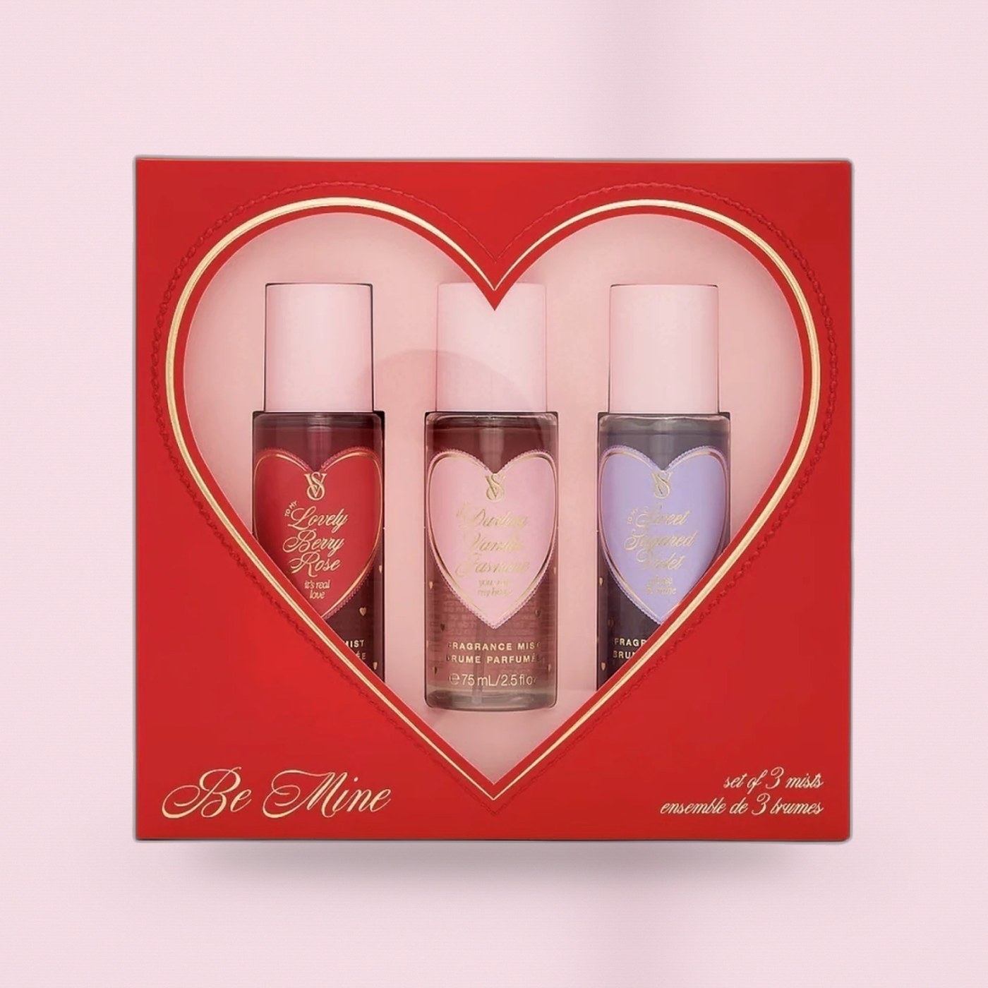 Kit Valentine’s Day Victoria’s Secret 3 Fragrâncias edição Limitada