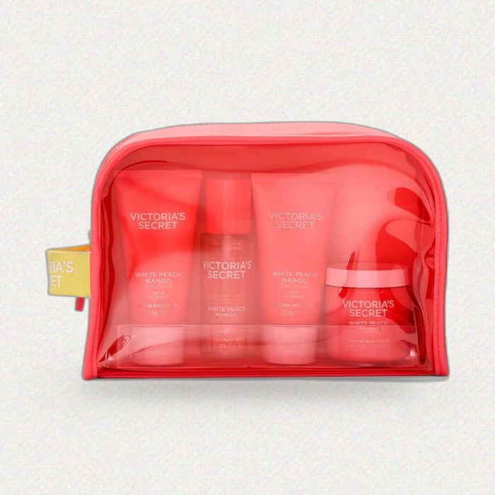 Kit Travel White Peach Mango Feel Bright With Vitamina C - Linha Premium Victoria's Secret